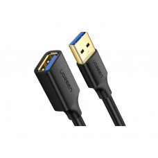 კაბელი: UGREEN US129 USB 3.0 Male to USB Female Extension Male Cable 2m Black - 10373