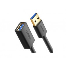 კაბელი: UGREEN US129 USB 3.0 Male to USB Female Extension Male Cable 1.5m Black - 30126