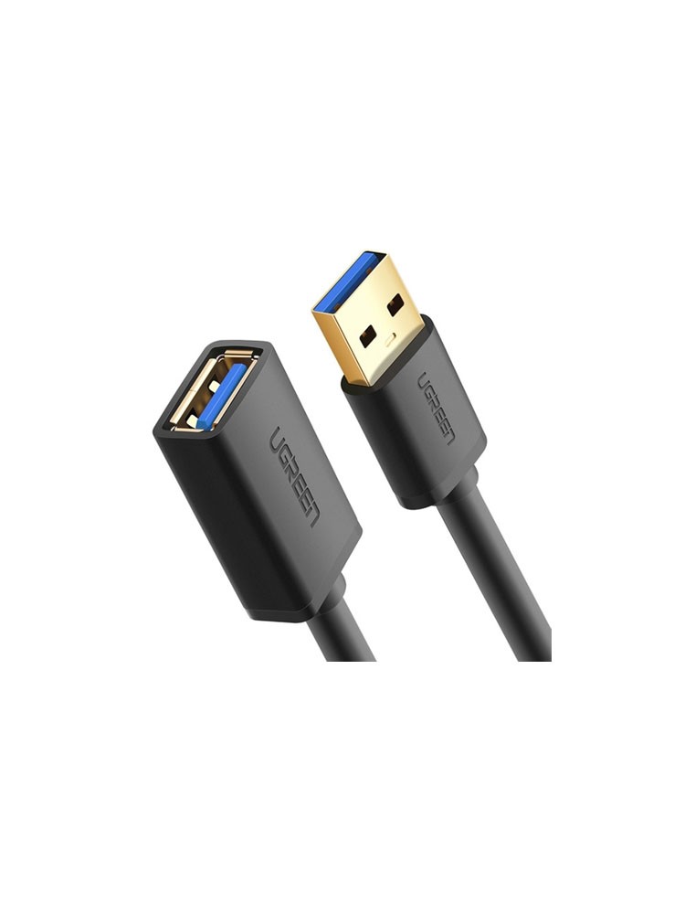 კაბელი: UGREEN US129 USB 3.0 Male to USB Female Extension Male Cable 1.5m Black - 30126