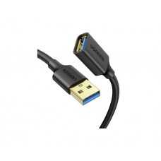 კაბელი: UGREEN US129 USB 3.0 Male to USB Female Extension Male Cable 3m Black - 30127