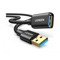 კაბელი: UGREEN US129 USB 3.0 Male to USB Female Extension Male Cable 5m Black - 90722