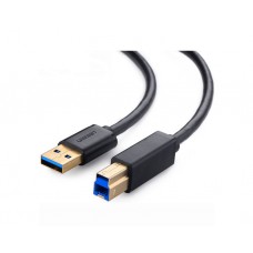 პრინტერის კაბელი: UGREEN US210 USB-B to USB-A Print Cable 2m Black - 10372