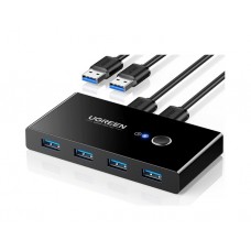 სვიჩი: UGREEN US216 USB 3.0 4-Port Switch With 2 Pack USB Male Cable - 30768