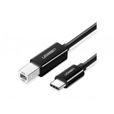 პრინტერის კაბელი: UGREEN US241 50446 Type-C To USB-B 2m Black