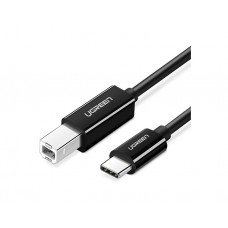 პრინტერის კაბელი: UGREEN US241 80811 Type-C To USB-B 1m Black