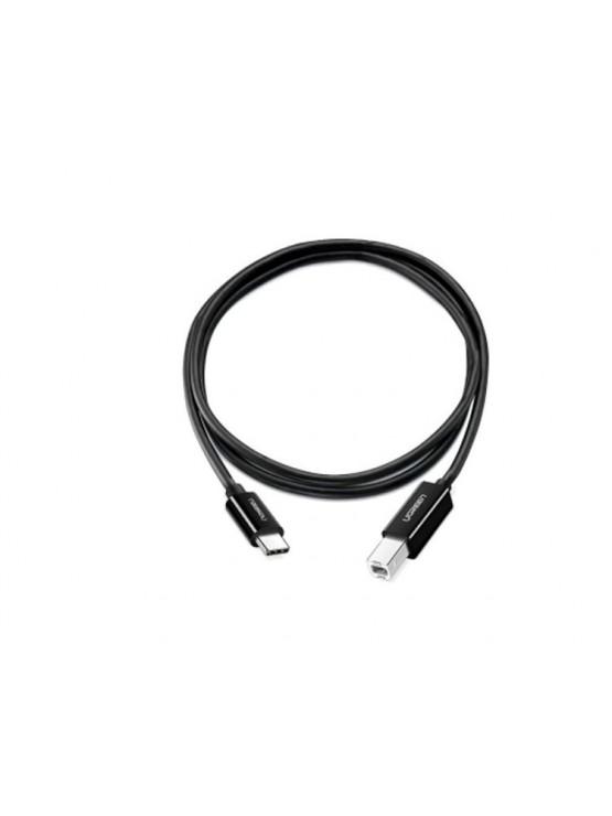პრინტერის კაბელი: UGREEN US241 80811 Type-C To USB-B 1m Black