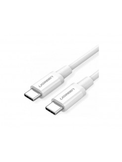 კაბელი: UGREEN US264 60W Type-C to Type-C Cable 2m White - 60520