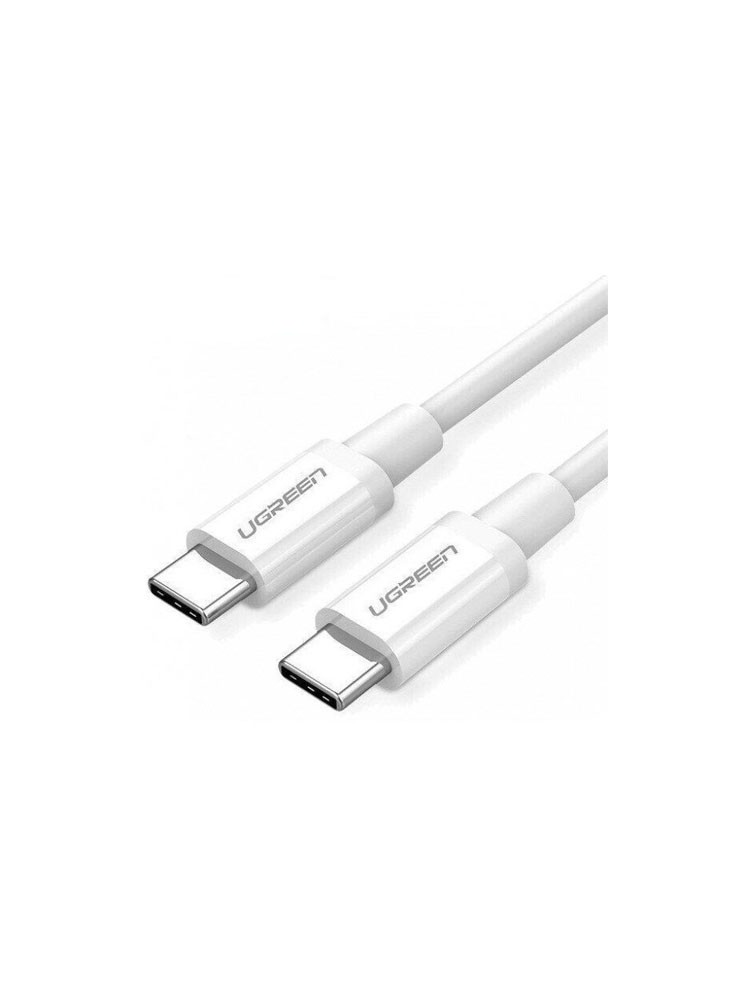კაბელი: UGREEN US264 60W Type-C to Type-C Cable 2m White - 60520