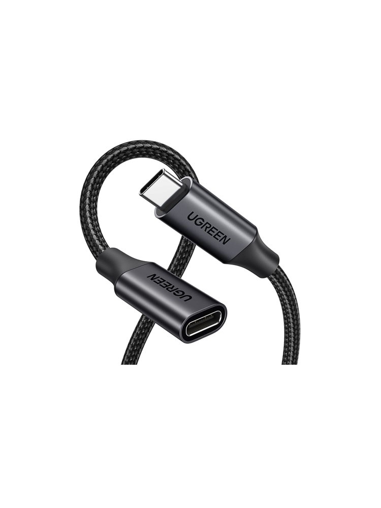 ადაპტერი: UGREEN US372 100W Type-C Extension Cable 0.5m Black - 45172