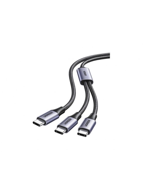 კაბელი: UGREEN US561 100W Type-C to Type-C 1.5m Grey - 35087