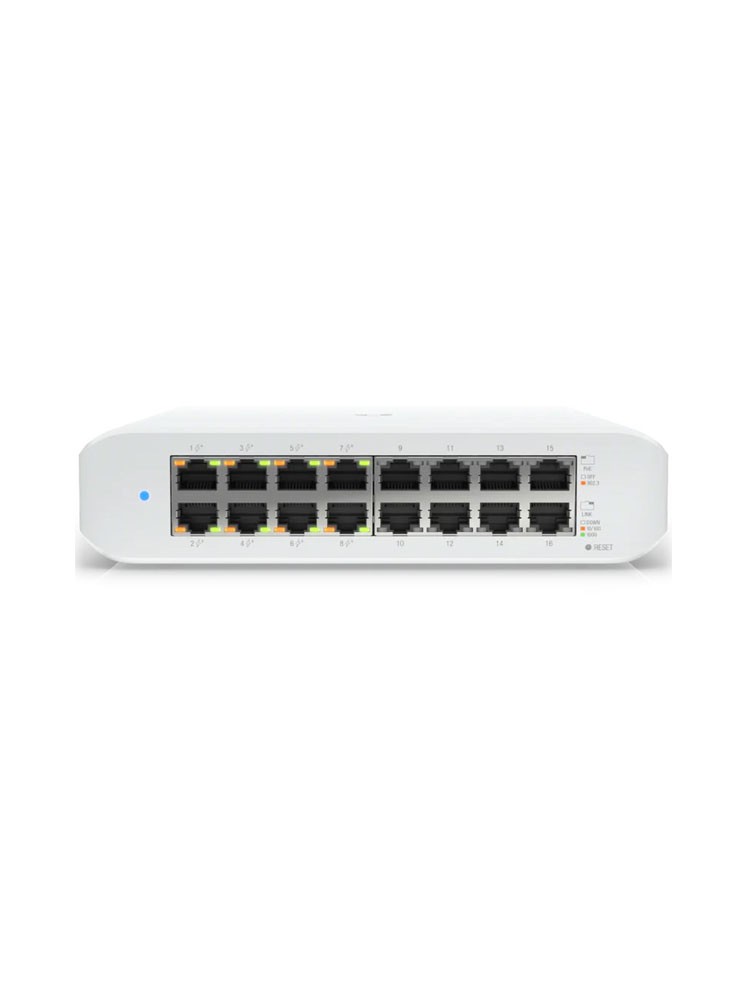 სვიჩი: Ubiquiti Lite 16-Port Managed PoE Switch - USW-Lite-16-POE-EU