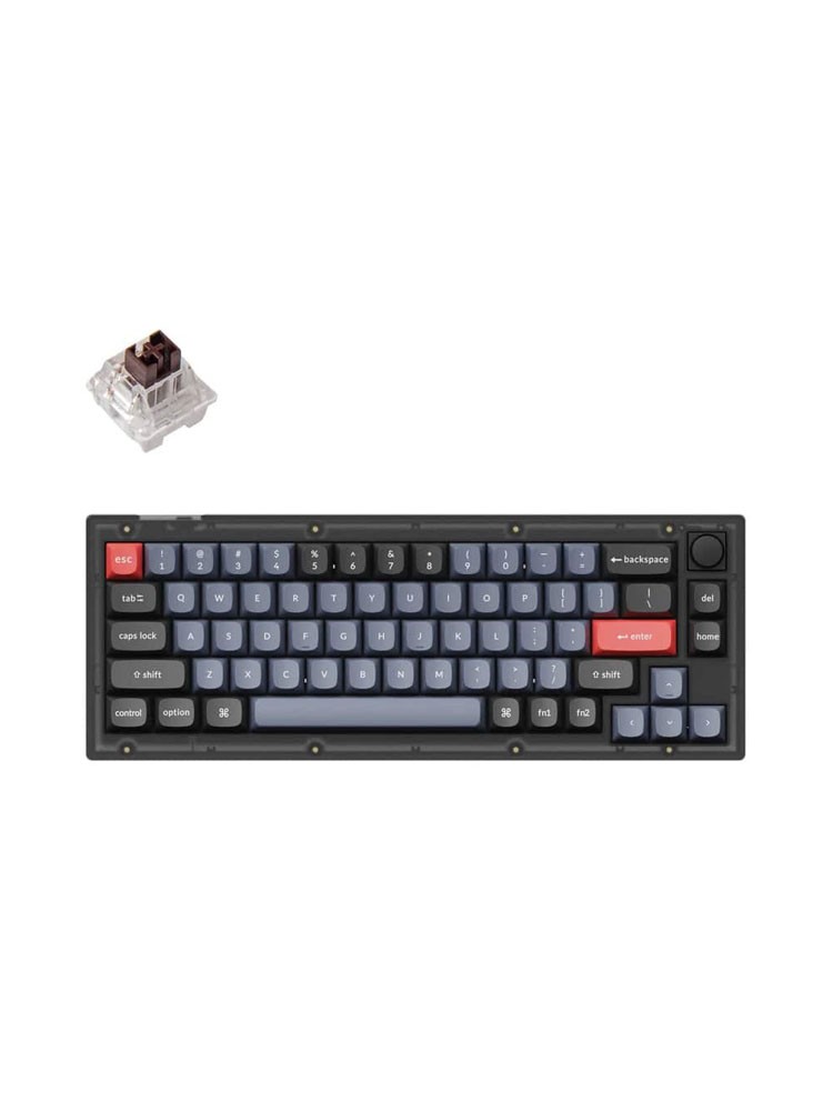 კლავიატურა: Keychron V2 K Pro Brown Hot-Swap QMK Knob Wired USB-A EN/UKR RGB Black - V2C3_KEYCHRON