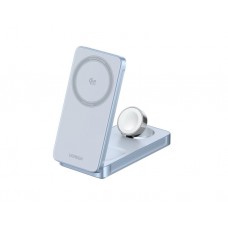დამტენი: UGREEN W757 MagFlow 25W 3-in-1 Magnetic Wireless Charger Blue - 65901