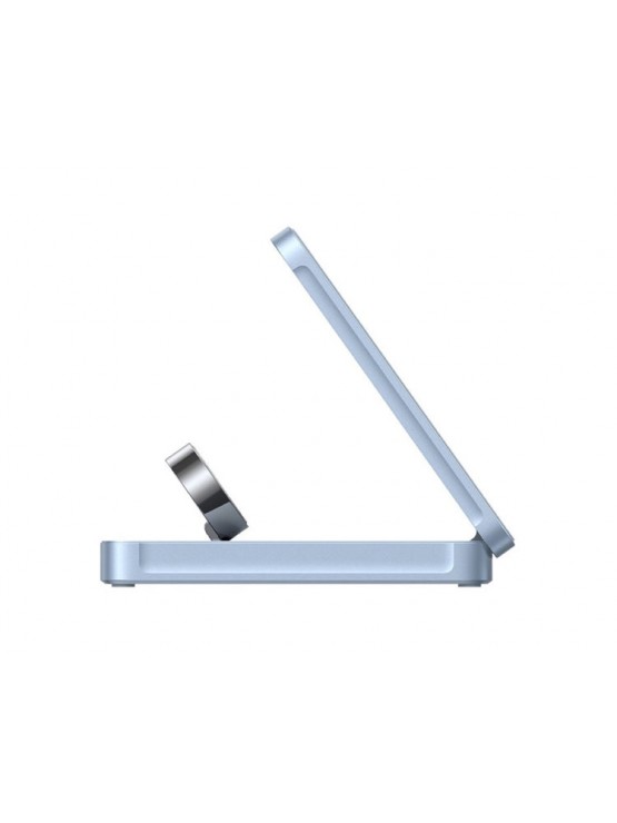 დამტენი: UGREEN W757 MagFlow 25W 3-in-1 Magnetic Wireless Charger Blue - 65901