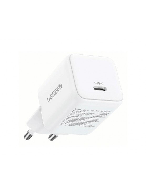 დამტენი: UGREEN X512 20W Type-C GaN Fast Charger White - 55554