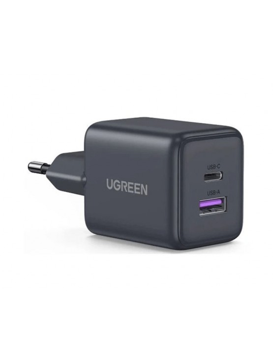 დამტენი: UGREEN X516 30W Type-C USB GaN Fast Charger Black - 65014