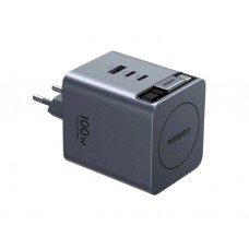დამტენი: UGREEN X616 100W GaN Fast Charger with Retractable Cable Grey - 65828