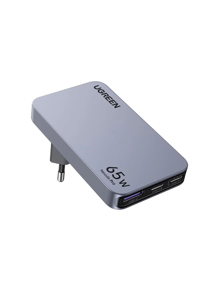 დამტენი: UGREEN X753 Nexode Pro 65W Ultra Slim Travel Adapter Grey - 25356
