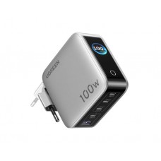 დამტენი: UGREEN X773 65620B 100W GaN Fast Charger with Smart Display Grey