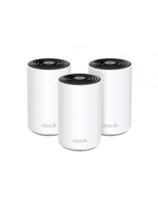 როუტერი: TP-Link Deco XE75 Pro AXE5400 (3-pack) Tri-Band Mesh Wi-Fi 6E System White