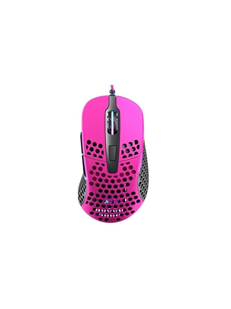 მაუსი: XTRFY M4 Wired RGB Ultra-light Gaming Mouse Pink - XG-M4-RGB-PINK