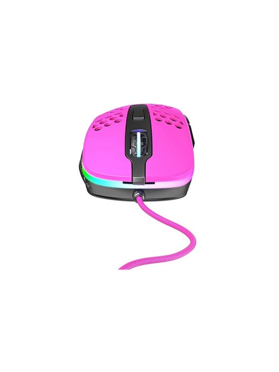 მაუსი: XTRFY M4 Wired RGB Ultra-light Gaming Mouse Pink - XG-M4-RGB-PINK