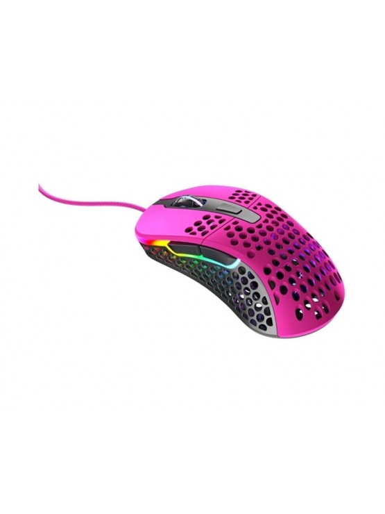 მაუსი: XTRFY M4 Wired RGB Ultra-light Gaming Mouse Pink - XG-M4-RGB-PINK