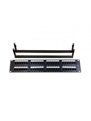 პაჩპანელი: BestRack ZEY.PP201 CAT 6 UTP 48 Port Patch Panel