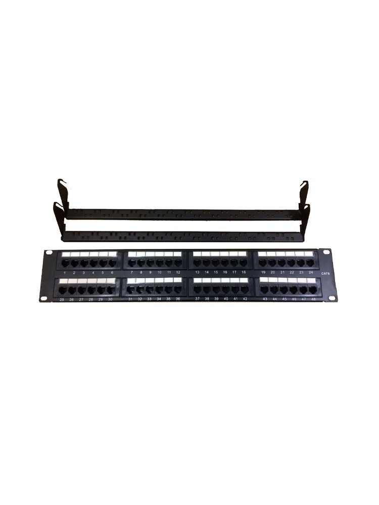 პაჩპანელი: BestRack ZEY.PP201 CAT 6 UTP 48 Port Patch Panel