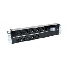 დენის ადაპტორი: BestRack 19" 2U Aliminium Profile frame 9xDIN49440 Socket Schuke PDU - ZEY.SPG09