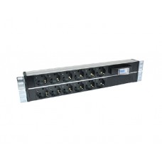 დენის ადაპტორი: BestRack 19" 2U Aliminium Profile frame 12xDIN49440 Socket Schuke PDU - ZEY.SPG12