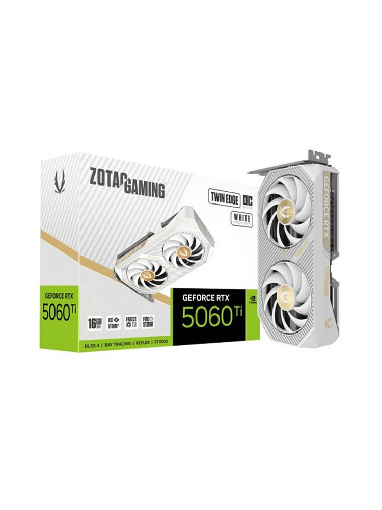 ვიდეო დაფა: Zotac Gaming GeForce RTX5060 Ti Twin Edge OC Edition 16GB 128-bit GDDR7 - ZT-B50620Q-10M