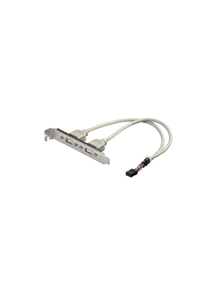 ადაპტერი: Gembird CCUSBRECEPTACLE Dual USB Receptacles on bracket