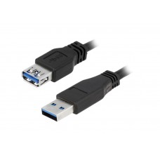 კაბელი: LogiLink CU0042 Extension Cable USB 3.0 Type A to Type A Black 2m
