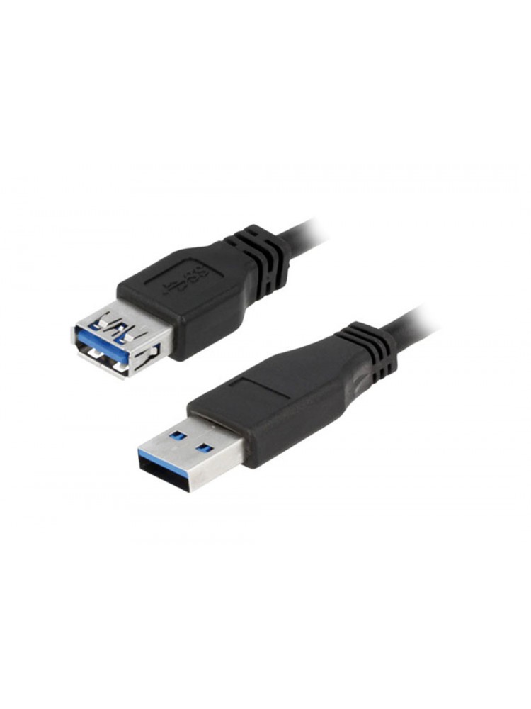კაბელი: LogiLink CU0042 Extension Cable USB 3.0 Type A to Type A Black 2m