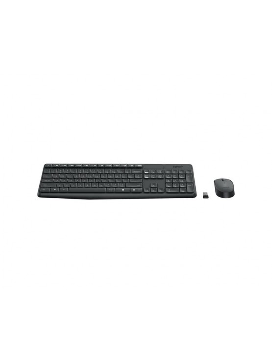 კლავიატურა-მაუსი: Logitech MK235 Wireless Keyboard and Mouse Combo EN/RU Grey - 920-007948