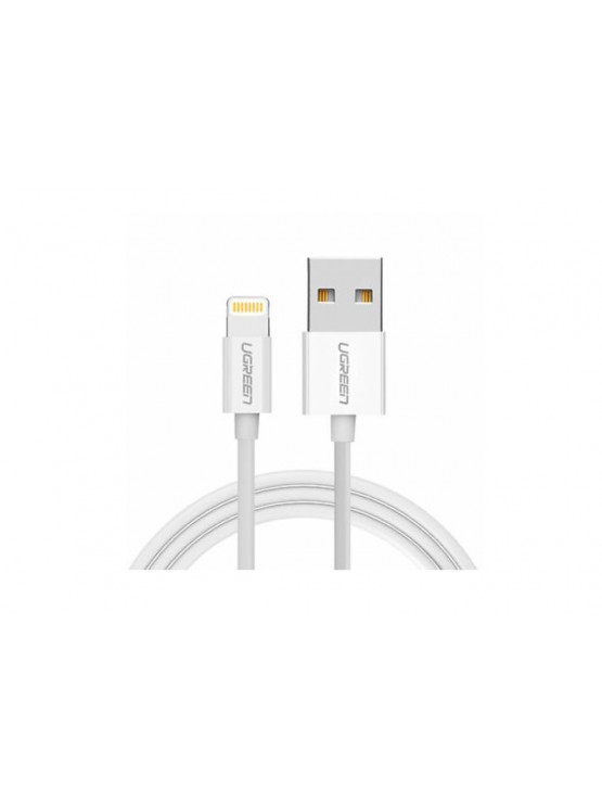 კაბელი USB: UGREEN US155 USB to Lightning Cable 1m White