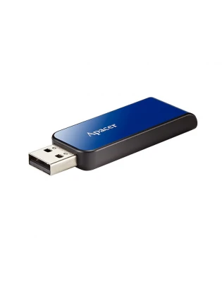 ფლეშ მეხსიერება: Apacer AH334 64GB USB 2.0 Blue - AP64GAH334U-1
