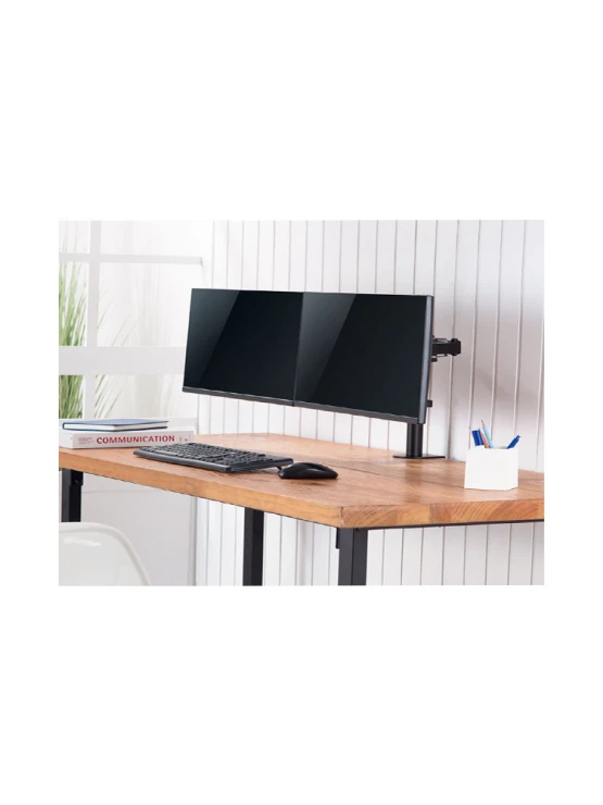 მონიტორის საკიდი: Logilink BP0098 Dual Monitor mount 17"-32" steel 360° VESA plate