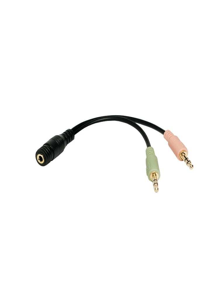 ადაპტერი: Logilink CA0020 Audio adapter 3.5 stereo 4p. female to 2 x 3.5 stereo male