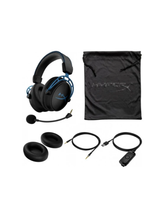 ყურსასმენი: HyperX Cloud Alpha S Black/Blue - HX-HSCAS-BL/WW/4P5L3AA