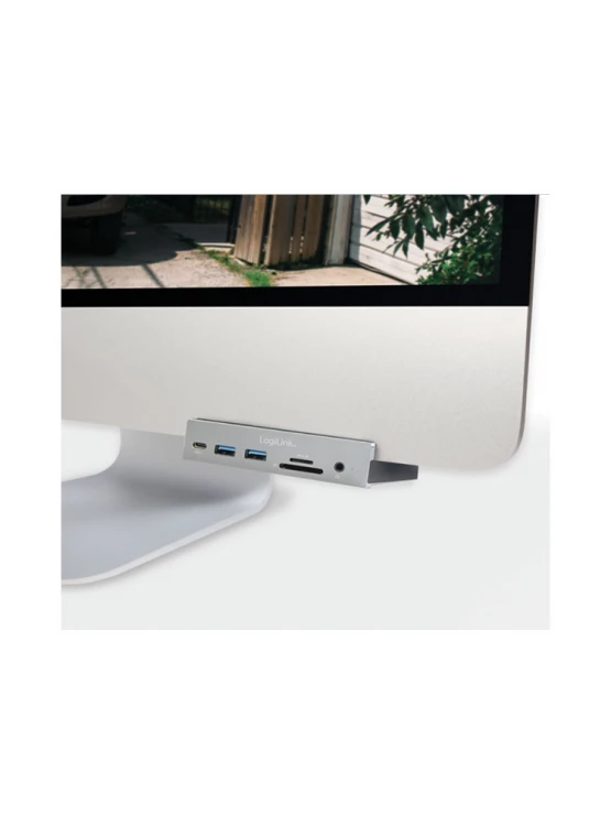 ადაპტერი: Logilink UA0347 USB-C 7-in-1 multifunction clamp hub USB 3.2