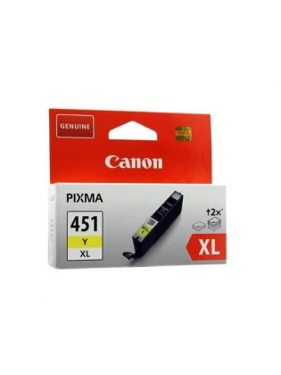 მელანი: Canon CLI-451XL High Yield Yellow Ink Cartridge - 6475B001AA