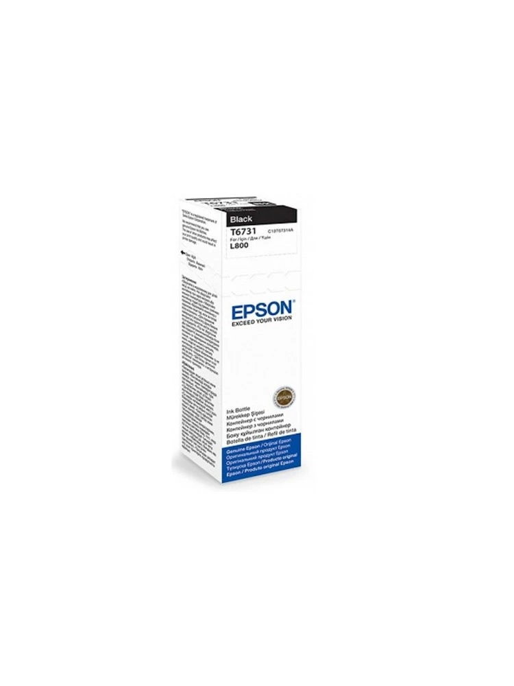 მელანი: Epson T6731/L800 Black Ink Bottle 70ml Original - C13T67314A