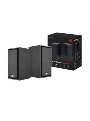 დინამიკი 2.0: 2E PCS201 6W USB Speaker Black wood - 2E-PCS201BK