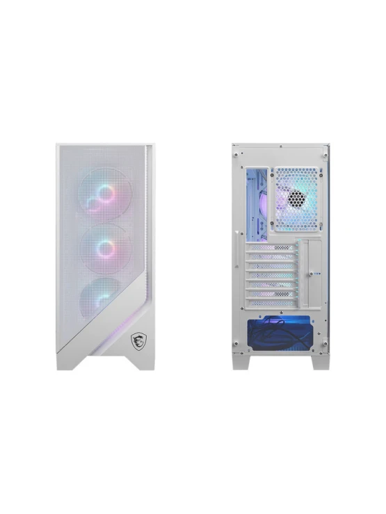 ქეისი: MSI MAG FORGE 320R AIRFLOW 4x120mm ARGB Fans Mid Tower White