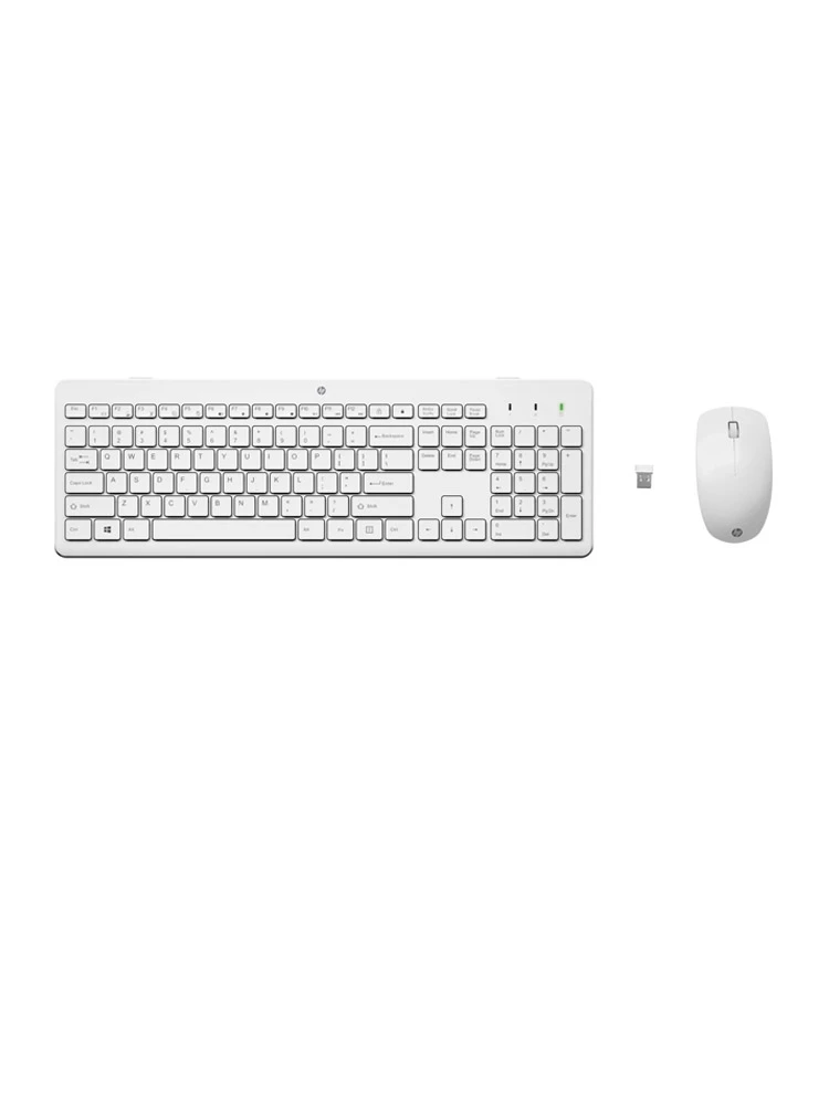 კლავიატურა-მაუსი: HP 230 Wireless Mouse and Keyboard Combo Ru White - 3L1F0AA