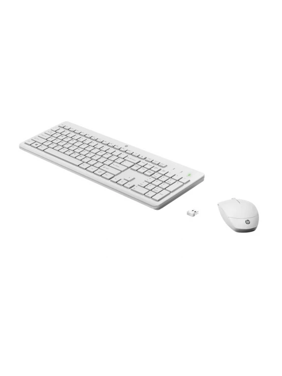 კლავიატურა-მაუსი: HP 230 Wireless Mouse and Keyboard Combo Ru White - 3L1F0AA