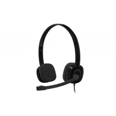 ყურსასმენი: Logitech H151 Corded Stereo Headset With Mic Black - 981-000589
