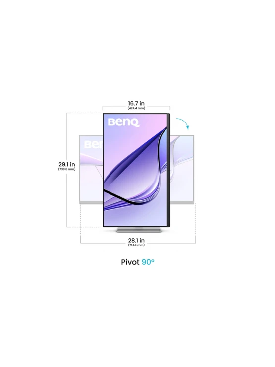 მონიტორი: BenQ MA320U for MacBook 31.5" 4K UHD 5ms 2xHDMI USB/USB-C Built-in Speaker - 9H.LMXLB.QBE